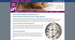 Desktop Screenshot of cannonhillchiropractic.com.au
