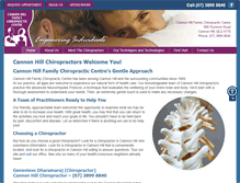 Tablet Screenshot of cannonhillchiropractic.com.au